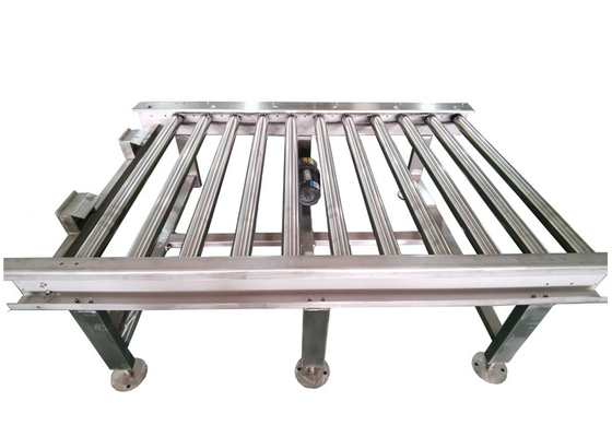 Trasportatore a rulli motorizzato 15000W per carrello elevatore e forche nell'industria alimentare