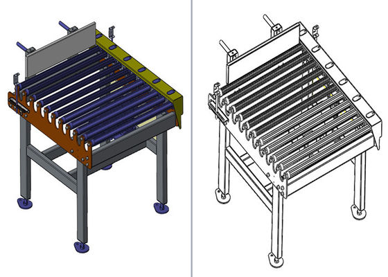 Borsa di industria degli additivi che afferra trasportatore di trasporto con palette 2.2kw