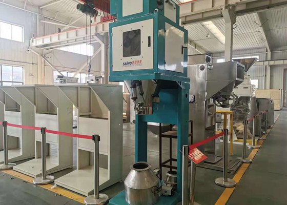 Borsa a bocca aperta macchina imballatrice da 25 kg per prodotti alimentari e riempimento di granuli