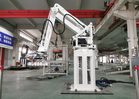 Braccio del robot di trasporto con palette del robot e di trasporto con palette del servomotore nell'industria dell'alimento per animali domestici