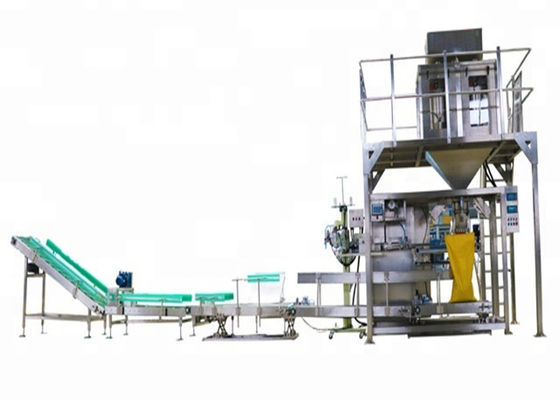 L'alimentazione appallottola la pesatura automatica della borsa 25Kg e la macchina imballatrice