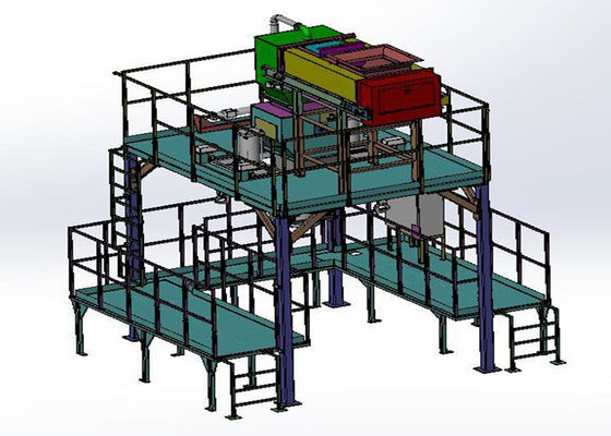 Tipo macchina imballatrice di gravità della borsa enorme di 1.5KW per industria di plastica